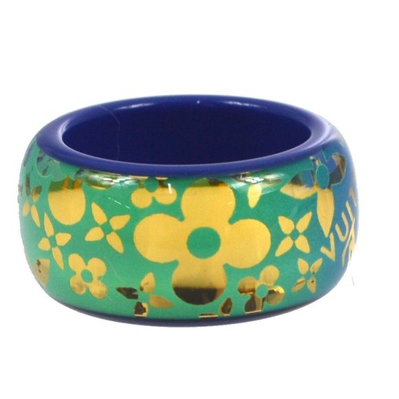 Louis Vuitton Blue Burg Tropical Cocktail Ring - Picture 1 of 3